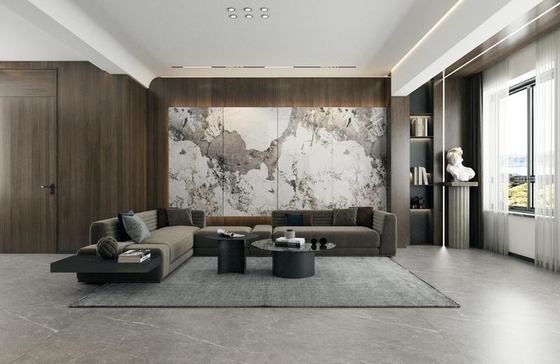 الرخام نظرة أرضية والجدار بلاط 900x1800x9mm لا يتلاشى البورسلين الملمع الزجاجي بلاط للغرفة المعيشة