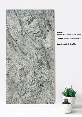 600x1200mm الشعلة الرمادية المختلطة الطين الستار جدار البلاط