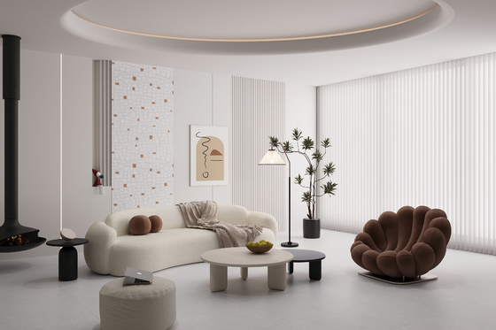 أسود فاتح 600x1200mm AAA الدرجة البورسلين أرضية البلاط