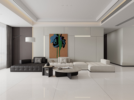 لوحات الحجر المكسوة البيجية المكسوة 1200x1200mm للطاولات