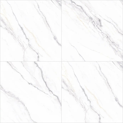 حجر نارية أبيض ملمع ألواح حجر مشوية 1200x1200mm للحمام والإصلاح