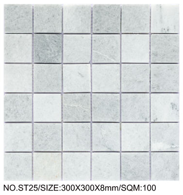 حجر نار مربع 300x300mm الفسيفساء الحجر الطبيعي لغرفة الطعام وغرفة المعيشة