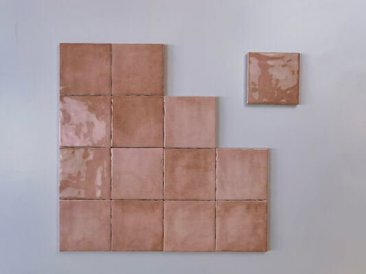 أزرق مقاوم للاستعمال 10x10 سم بلاط الجدار السيراميكي للمطبخ والحمام