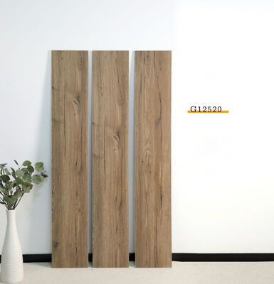 أسود مذهل 200x1200mm أسطوانة خشب البورسلين الداخلية لغرفة المعيشة وغرفة النوم