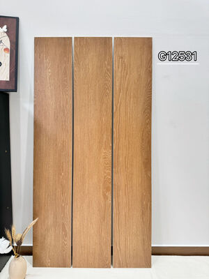 البني مضاد للانزلاق 200x1200mm أرضيات البورسلين الداخلية لأرضيات الشرفة وغرفة الطعام