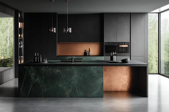 خضراء مضادة للماء 1600x3200x12mm لوح الحجر المتصاعد 800x2600mm الدرجة AAA لغرفة المعيشة والبناء