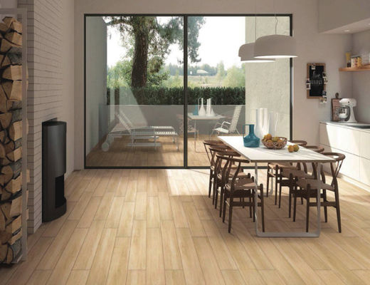 صقيع 30x120cm خشبي بورسلين بلاط بيج فاتح للمشروع CE الصف AAA