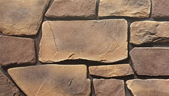 SGS 0.14 سم أحجار الجدار الخارجي متعدد الألوان صخور أسمنتية 0.03 امتصاص