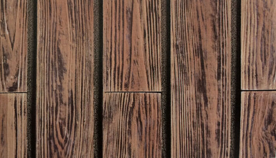 500SQM 14mm جدار الحجر بلاط الخشب الحبوب الأسمنت 0.03 امتصاص للسياج