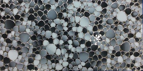 بلاط حائط مصقول بالكريستال الذهبي 300x600 مم، ديكور فاخر