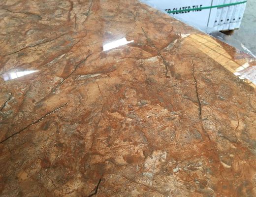 40x80cm بلاط أرضيات ذهبي اللون ، 38kgs / Ctn SGS أرضية وبلاط حائط بني أصفر