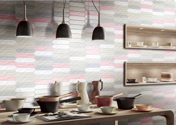 Picket Ripple Surface بلاط الحائط المزخرف للعزل الحراري