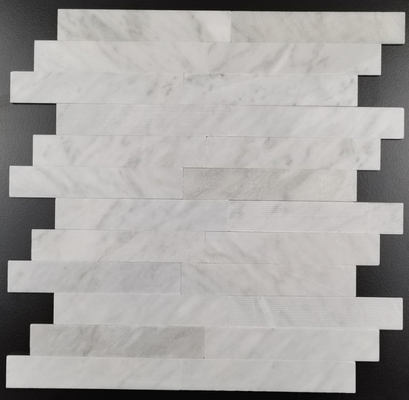 بلاط الفسيفساء من الحجر الطبيعي 300x300 مم مع دعم ملصق