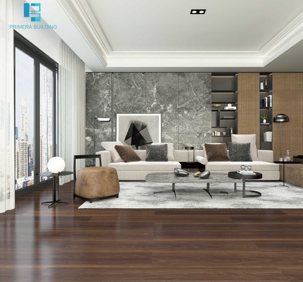 AAA Red Wooden LVT SPC Flooring داخل Vinly Floor Tiles