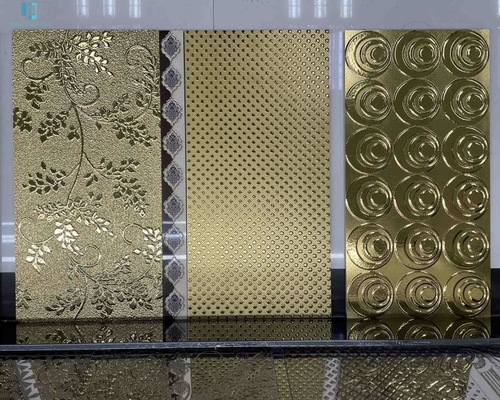600x1200mm لون الذهب بلاط الأرضيات بلاط الحمام Pocelain الجدار