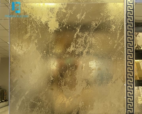 بلاط أرضيات بورسلين بلون ذهبي 600x600 ملم لامع غير لامع