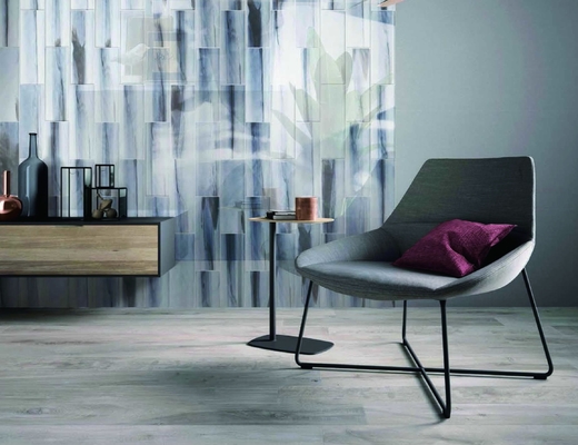 Wave Design 100x300mm بلاط الحائط السيراميك للمطعم